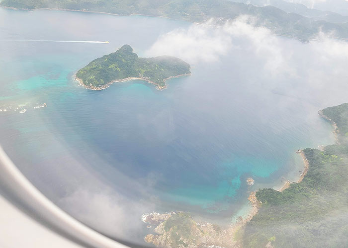 五島つばき空港へ着陸イメージ画像