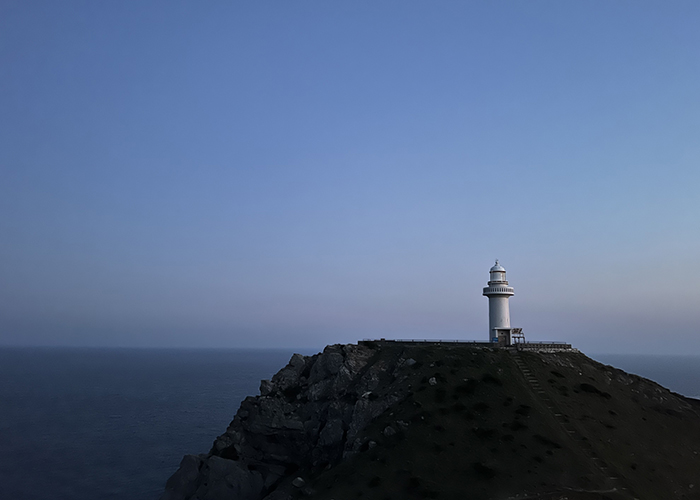 福江島、大瀬崎灯台の夕方