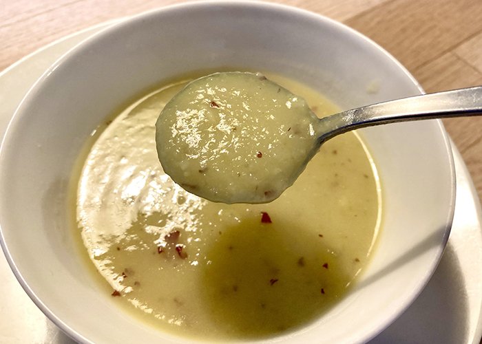 濃厚な「安納芋のポタージュスープ」