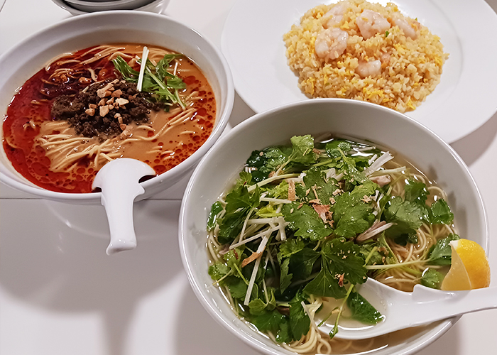 ご飯＆麺：中華×洋食の融合と、女性に人気の塩セロリ麺