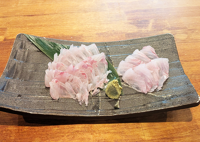 春グレのお刺身