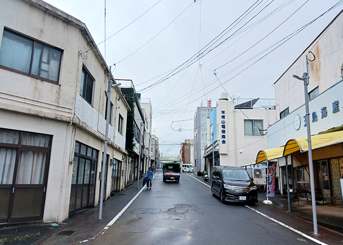 五島のフレンチ「リオドール」-商店街