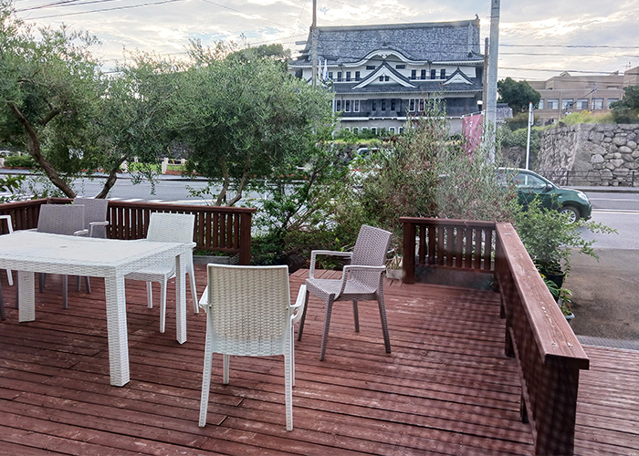 五島・Slow Café たゆたう。のテラス席