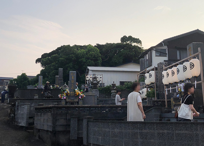 五島のお盆事情-お墓参り