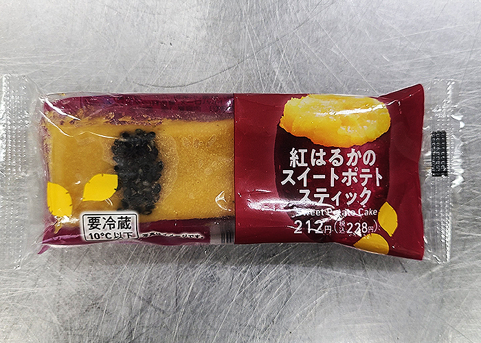 コンビニで買えるスイートポテト-紅はるかのスイートポテトスティック1