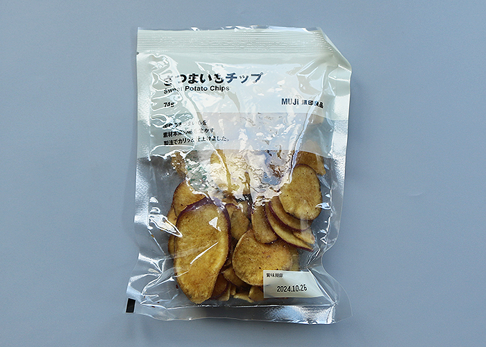 無印良品さつまいもお菓子-さつまいもチップ袋