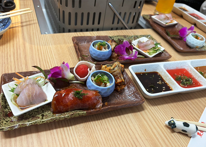 五島の新店「炭焼厨房やまだ」の前菜