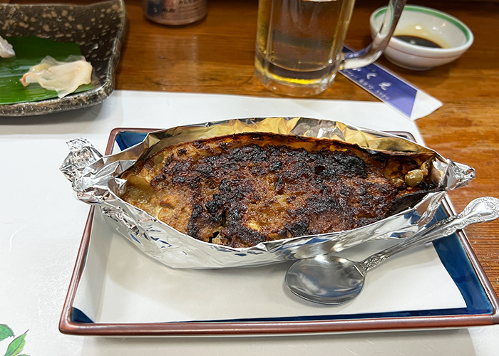 五島の寿司割烹ふくえの箱ふぐ味噌
