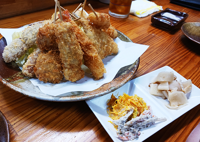 かつ忠の串カツ