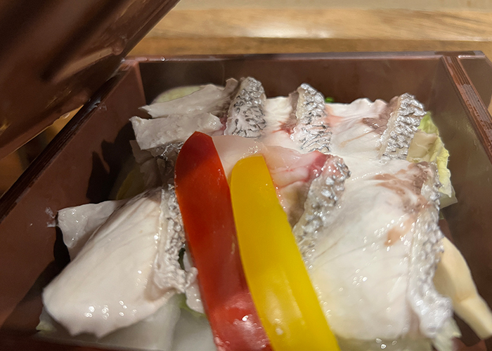 旬菜旬魚 ひろまの地魚のせいろ蒸し