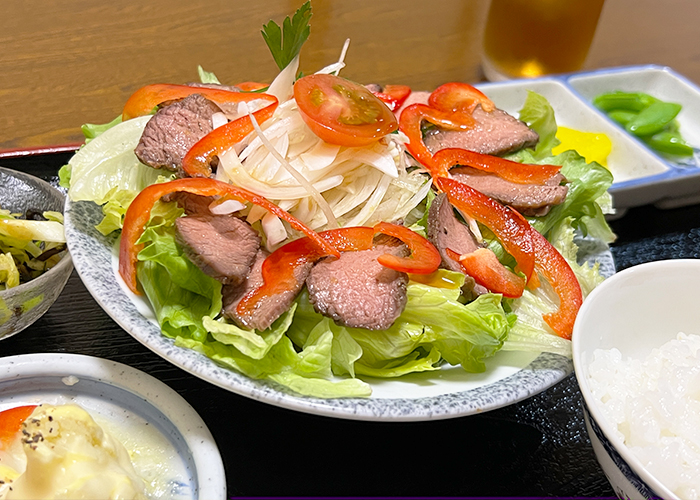 そしじの鹿のローストサラダ