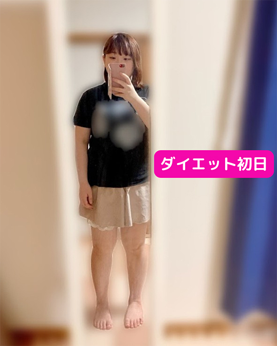 「畑のサプリ.hel」ダイエット1日目　体重：6x.3kg