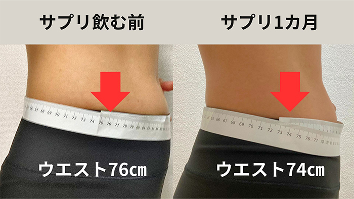 【4週目】気づけば、1ヵ月でウエスト−2cm