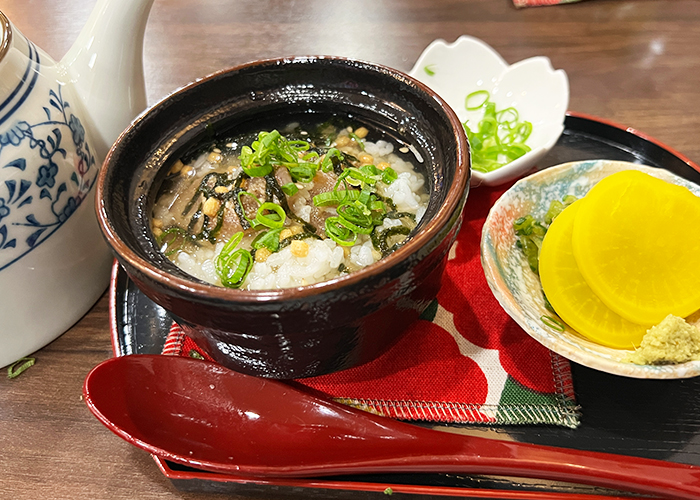 締め「づけ茶漬け」