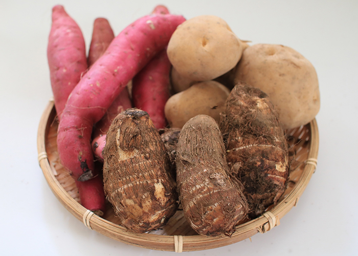 さつまいもとじゃがいも、里芋、長芋のカロリー・糖質比較