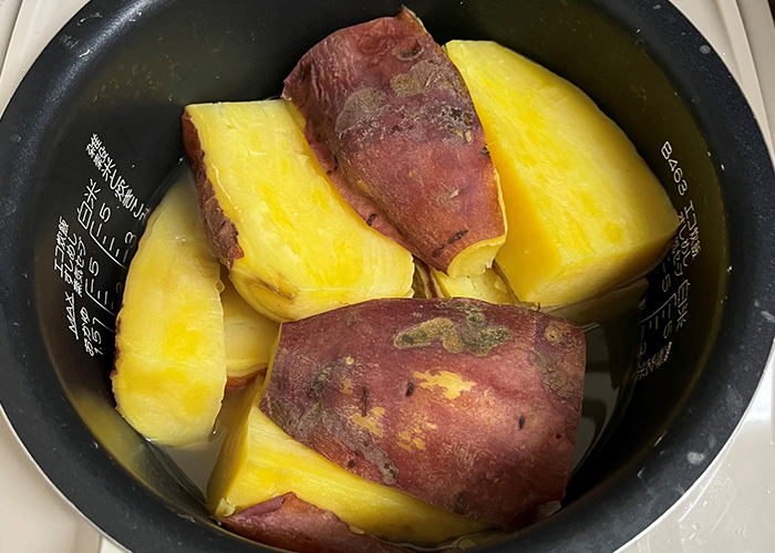 炊飯器で手軽に作る「ほったらかし」蒸し焼き芋の作り方