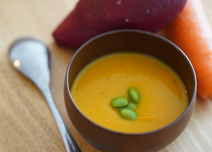 本格的な焼き芋アレンジレシピ-ミキサーで簡単！濃厚焼き芋ポタージュ