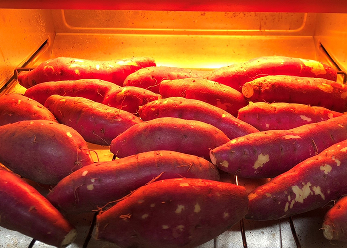 紅はるかの特徴を120%活かす焼き芋　オーブンでじっくり低温加熱