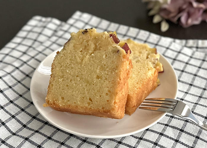 5位:しっとりふわふわ!さつまいもパウンドケーキ