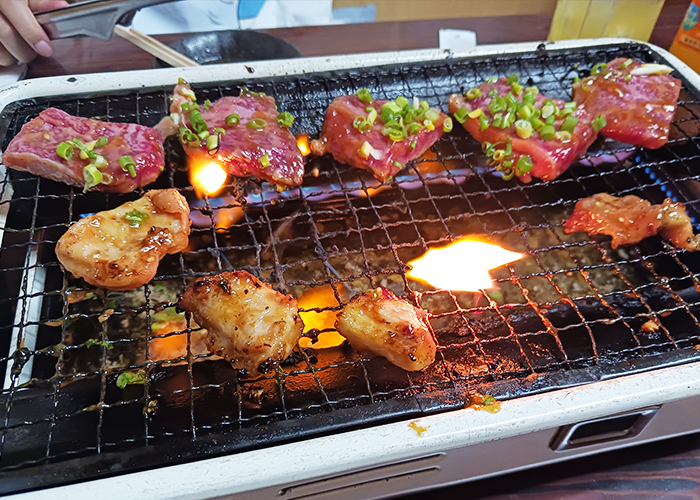 脂も程よく、3種類のお肉で大満足