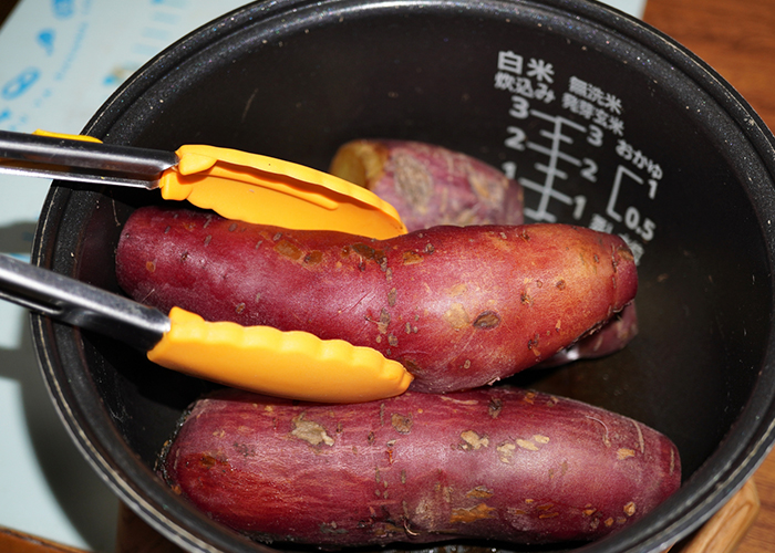 紅はるか-炊飯器の保温機能で焼き芋