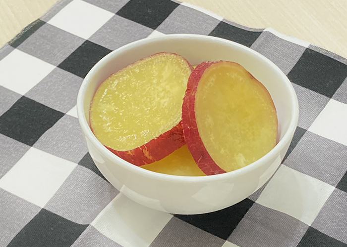 紅あずまのレモン煮