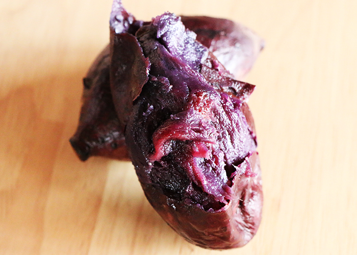 加熱すると変化するふくむらさきの食感