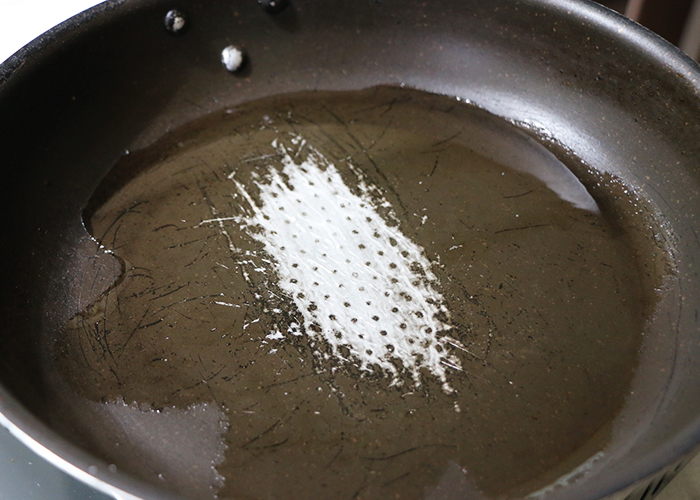 冷たい油からじっくり加熱でホクホクに