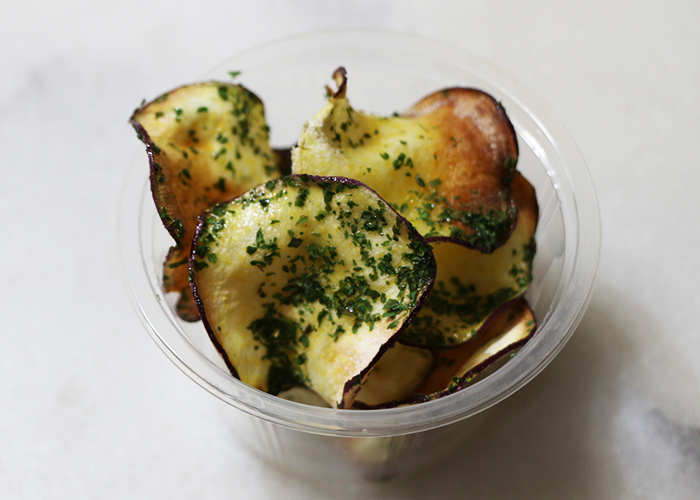 ご家庭で作るさつまいもチップス のり塩