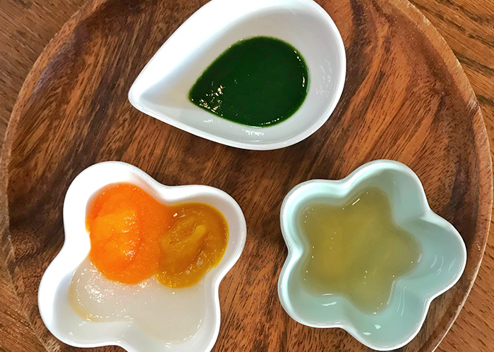 さつまいもとほうれん草の和え物