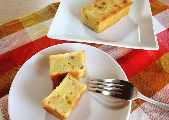 冷凍焼き芋　ホットケーキミックスで簡単 焼き芋パウンドケーキ