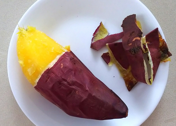 さつまいものクロロゲン酸は皮の近くに豊富