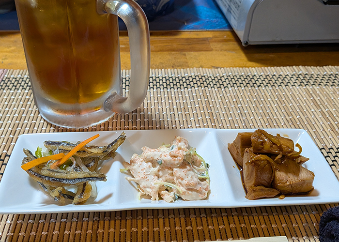 五島・きんぎょ　お通し三種盛り