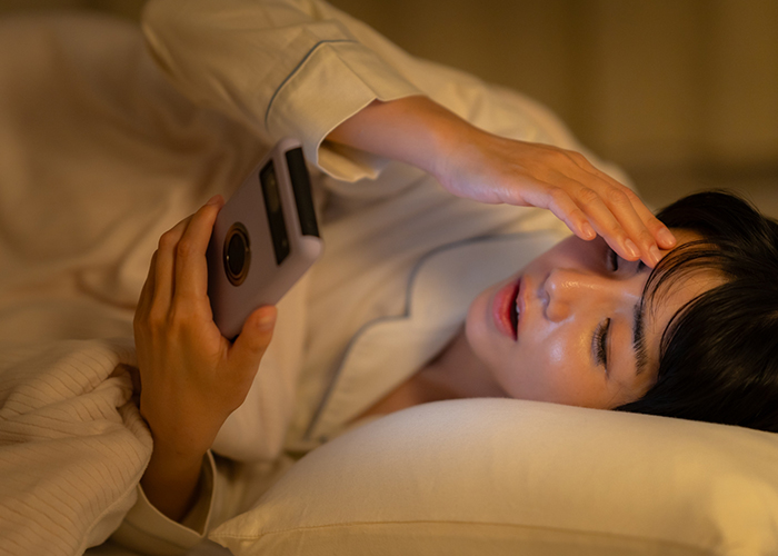 睡眠不足やストレスによる自律神経の乱れ