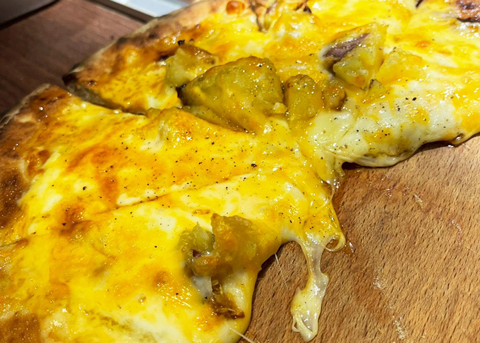 交流会で出たピザ