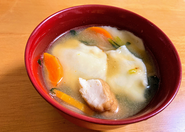 昔ながらのでんぷん団子汁