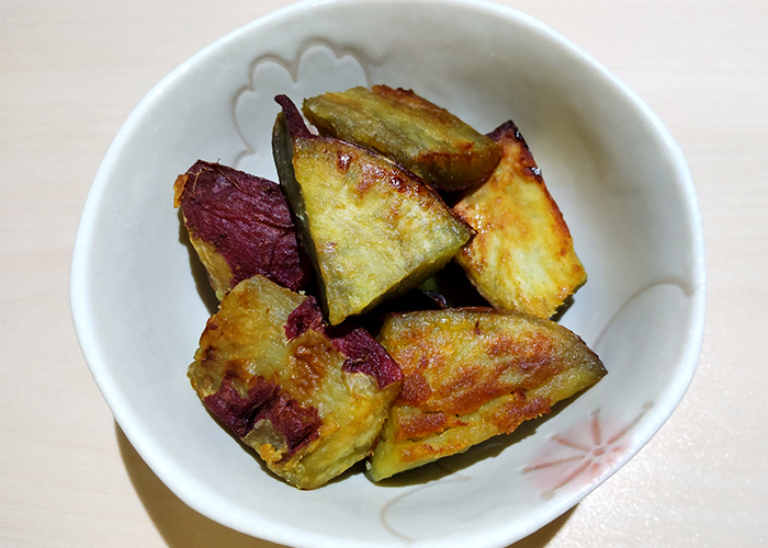 ヘルシーおやつに 大学芋風焼きさつまいも