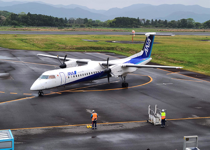 五島つばき空港滑走路