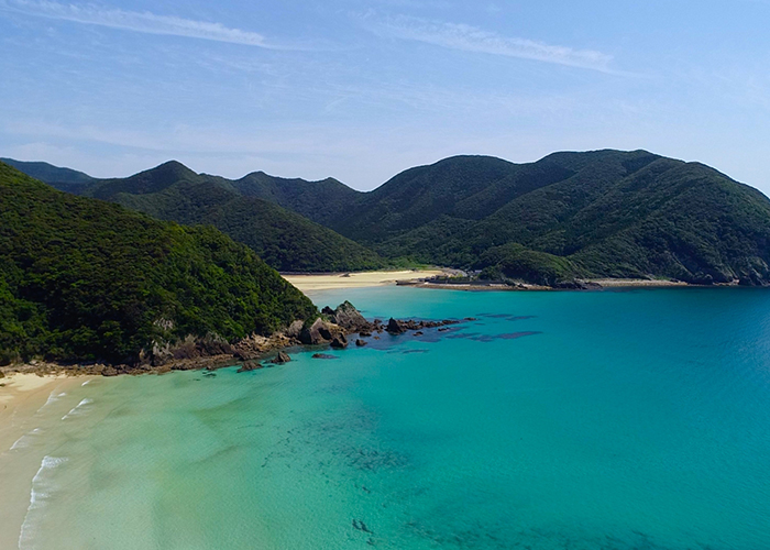 五島旅行　日本一美しいとも称される「高浜海水浴場」