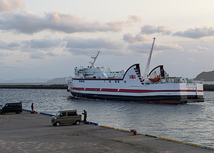 五島旅行　博多港からはフェリー太古