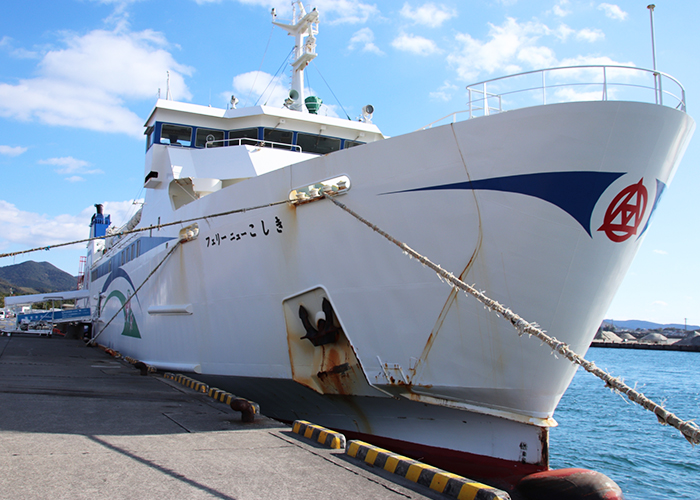五島列島への行き方　のんびり派や車移動ならフェリー「フェリーニューこしき」
