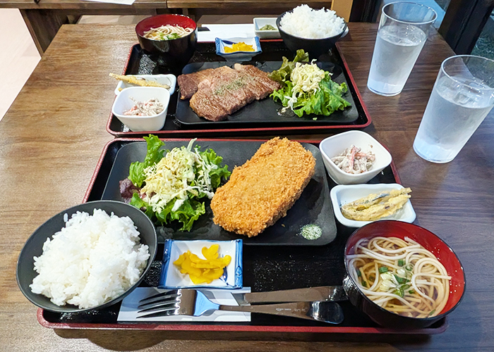 五島牛ジャンボコロッケ定食