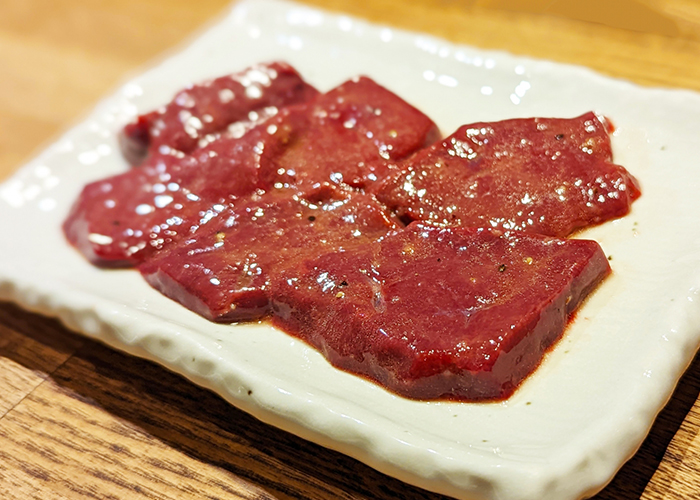 さつまいもとレバーの煮物のレバー