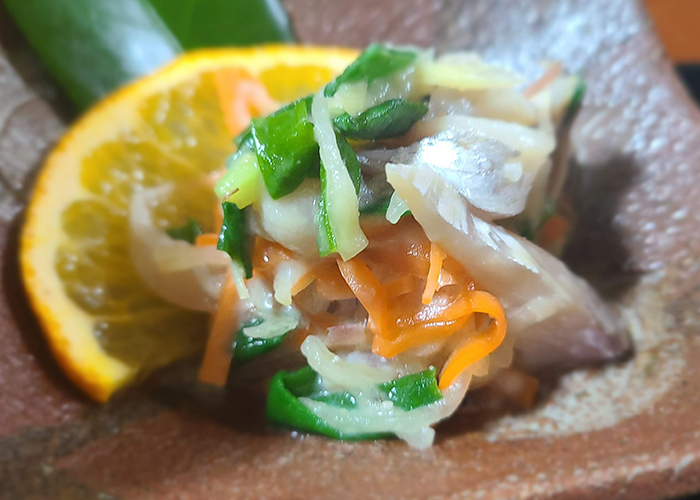 五島の民宿の食事の時間