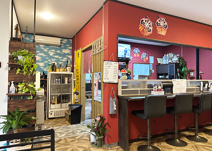 居酒屋笑のカウンター席