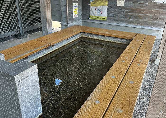 無料の足湯について