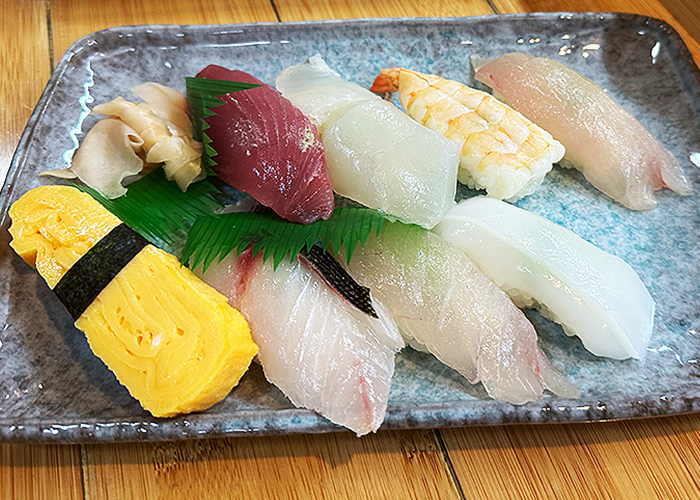 シャリの大きさがちょうどよくネタが新鮮で美味しい